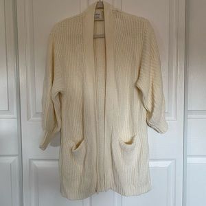 ARITZIA Wilfred Cream Knit Cardigan Size S